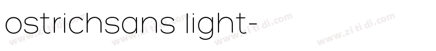 ostrichsans light字体转换